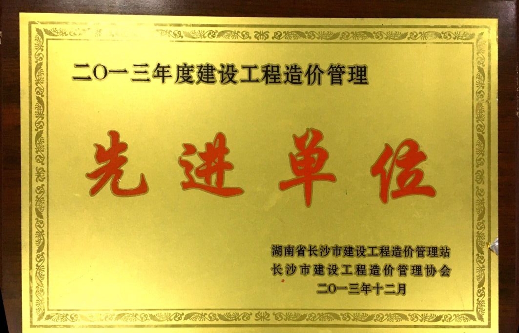 2013年度建設工程造價咨詢優秀單位